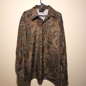 Mens Monzini Button Down L. 100% polyester